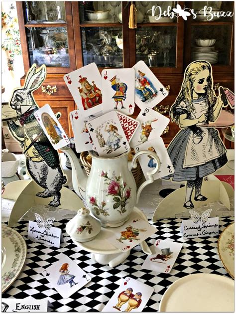 alice in wonderland table cover|alice in wonderland table centerpieces.